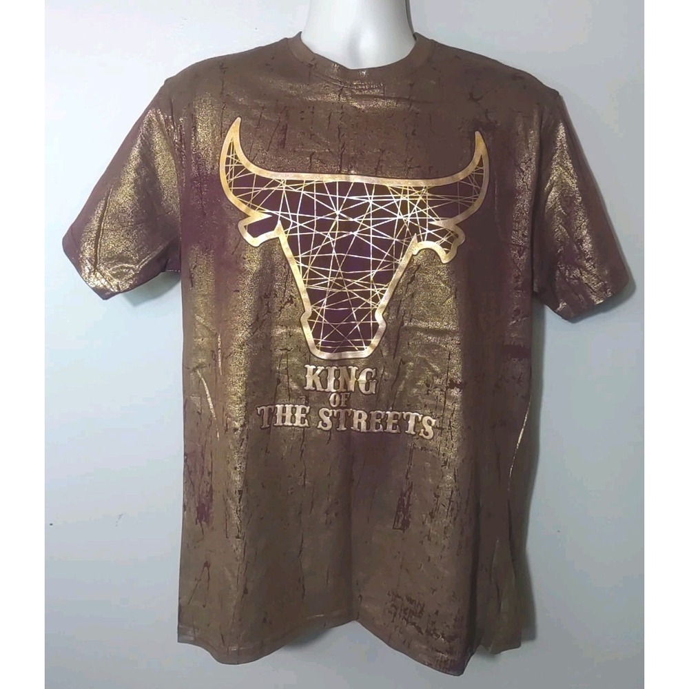 switch remarkable Iridescent King Of The Streets Chicago Bulls Tshirt Size XL